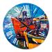 Designart 'Boats Resting On The Water During Warm Sunset VII' Nautical & Coastal wall clock