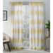 ATI Home Darma Sheer Linen Rod Pocket Curtain Panel Pair