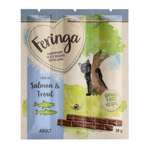 3x6g Salmon & Trout Sticks Feringa Cat Treats