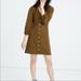 Madewell Dresses | Madewell Texture & Thread Crepe Button Down Balloon Sleeve Dress In Olive | Color: Green | Size: L