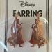 Disney Jewelry | Disney Rapunzel Princess Rose Gold Tone Silhouette Clip On Earrings New Nwt | Color: Gold/Pink | Size: Please See Item Description