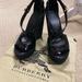 Burberry Shoes | Authentic Burberry Sandals Size 38.5 Fits Like An 8 Unless You Have Thinner Feet | Color: Black | Size: 8