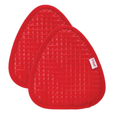 Waffle Silicone Pot Holders, Set Of 2 Pot Holder by T-fal in Red