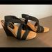 Jessica Simpson Shoes | Nib Jessica Simpson Wedge Sandals - Size 9.5 | Color: Black | Size: 9.5