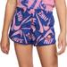 Nike Bottoms | Big Girl’s Nike Dri-Fit Printed Tempo Shorts, Medium Nwt | Color: Blue/Pink | Size: Mg