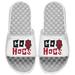 Men's ISlide White Arkansas Razorbacks Go Hogs Slide Sandals