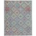 Blue/Gray 180 x 144 x 0.25 in Area Rug - Bokara Rug Co, Inc. Hand-Knotted Wool Area Rug in Gray/Blue/Red Wool | 180 H x 144 W x 0.25 D in | Wayfair