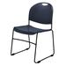 National Public Seating Armless Commercialine Ultra Compact Stacking Chair Metal in Blue | 31.75 H x 20 W x 19.5 D in | Wayfair 855-CL