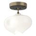 Hubbardton Forge Ume 6 Inch 1 Light Semi Flush Mount - 121372-1167