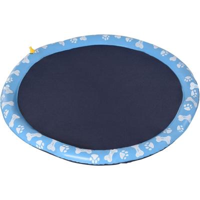 PawHut 170 cm Splash Sprinkler Pad für Hunde Spritz Wasserspiel Matte Wassersprinkler Anti-Rutsch Image