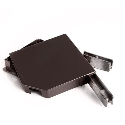 Alu Blendkappen - 45 Grad - 165 mm - Braun ral 8019 Image
