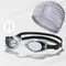 Ensemble de lunettes de piscine étanches pour hommes et femmes lunettes de sport nautique bouchons