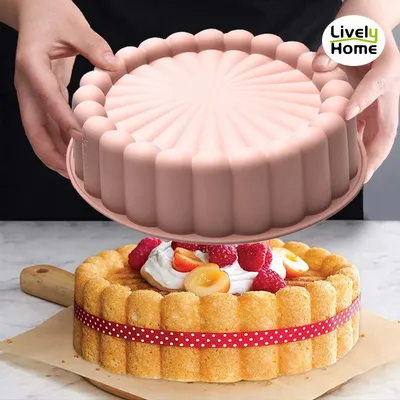 Moule à gâteau rond en silicone 8 pouces accessoires de cuisson pain fraise gâteau au fromage