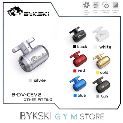 Bykski – raccord de Valve d'eau interrupteur à pouce à serrer à la main connecteur de commande