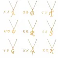 Yunkingdom 26 Lettres A-Z En Acier Inoxydable Bijoux Ensembles En Gros Or Boucles D'oreilles