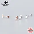 TrustDavis – boucles d'oreilles en argent Sterling 925 pour femmes et enfants bijou minimaliste