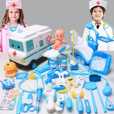 Ensemble de médecin pour enfants jeu de simulation pour filles accessoires d'hôpital trousse