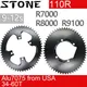 Plateau Ovale Stone 110 BCD pour Shimano 105 R7000 R8000 R9100 36T 38 40 42 46t 50 54 55 58 60T