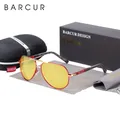 BARCUR – lunettes de Vision nocturne originales marque de luxe lunettes de conduite nocturne