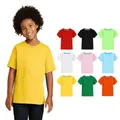 Été enfants T-shirt 2018 couleur unie filles chemises 2-8T hauts pour garçons coton enfants t-shirts