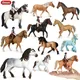 Oenux – Figurines d'animaux de ferme modèle de carpe cheval Figurines d'action cavalier selle