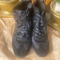 Coach Shoes | Coach, Black Signature Wedge Alara Sneaker, Size 8 M Style #A0548 | Color: Black | Size: 8