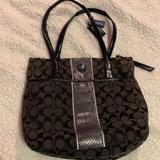 Coach Bags | Coach Purse With Snakeskin | Color: Black/Gray | Size: Os