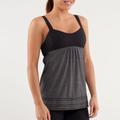 Lululemon Athletica Tops | Lululemon Run: On Track Black Activewear Athletic Running Tank Top Size 12 | Color: Black/Gray | Size: 12