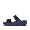 Fitflop Women's Lulu Glitter Slides, Midnight Navy, 8 UK