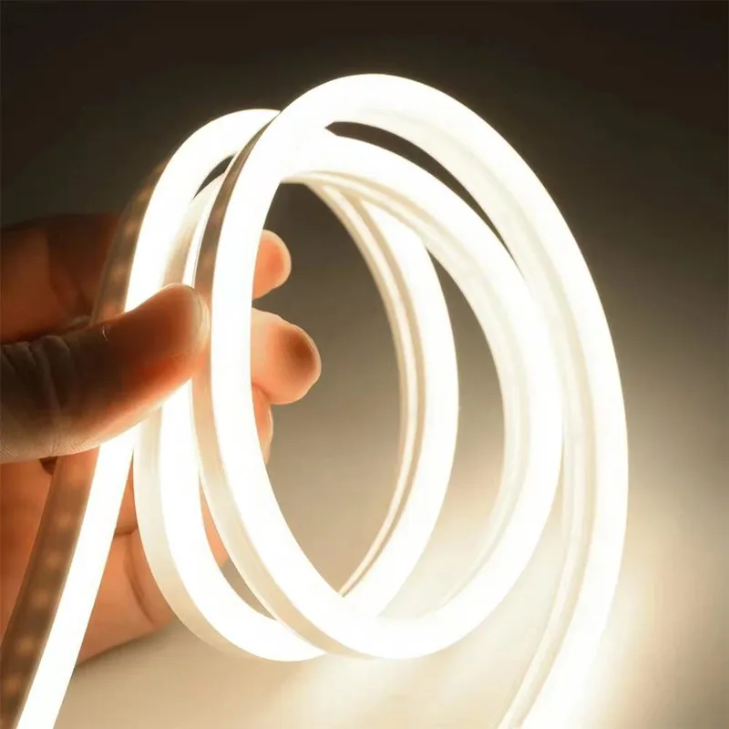Bande lumineuse Led néon 5V 12V 24V, bande flexible, corde étanche, barre de Tube en silicone 6mm étroite, bricolage, décoration de vacances de noël, DC