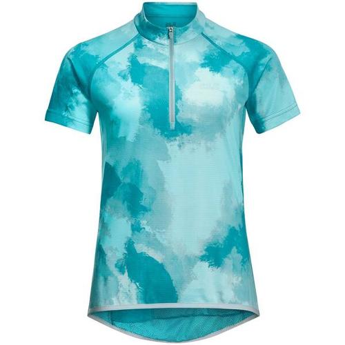 JACK WOLFSKIN Damen Shirt TOURER HALFZIP PRINT T W, Größe XL in Blau