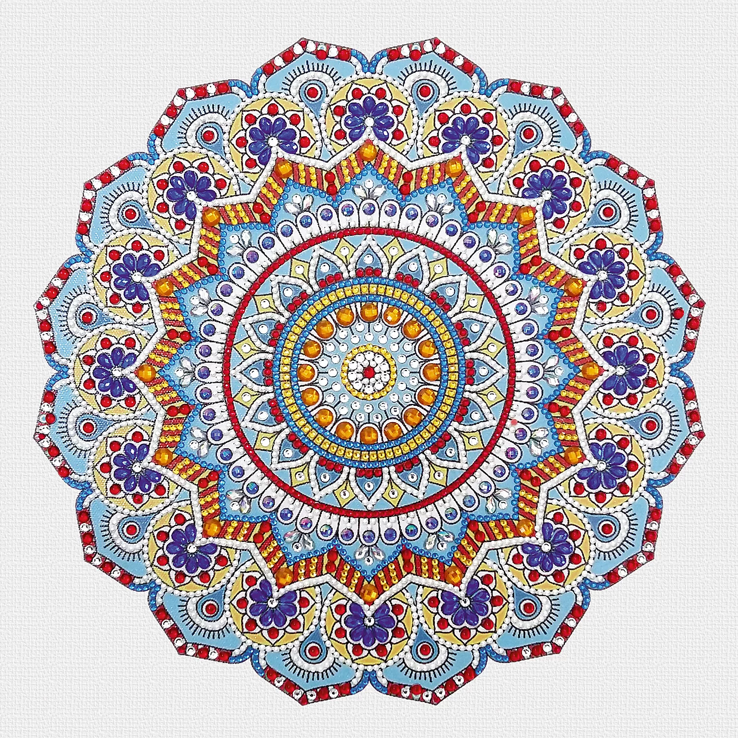 Ursus Diamantenstickerei Mandala blau