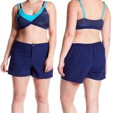 Adidas Swim | Adidas Swimsuit/Jogger Swim Bottoms Shorts W/ Back Pocket Plus Size Bnwt $52 | Color: Blue | Size: Various