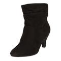 Wide Width Women's The Kourt Bootie by Comfortview in Black (Size 8 1/2 W)