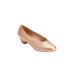 Extra Wide Width Women's The Vida Slip On Pump by Comfortview in Gold (Size 9 WW)