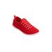 Wide Width Women's CV Sport Ariya Slip On Sneaker by Comfortview in Crimson (Size 9 W)