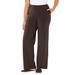 Plus Size Women's Suprema® Wide Leg Pant by Catherines in Coffee Bean (Size 5XWP)