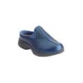 Extra Wide Width Women's The Glitter Traveltime Slip On Mule by Easy Spirit in Dark Blue (Size 7 1/2 WW)