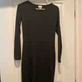 Lularoe Dresses | Lularoe Long Sleeve Fitted T-Shirt Dress | Color: Black | Size: Xs