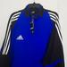 Adidas Other | Adidas Men's Full Zip Fleece Jacket. Soccer Football. Climat Cool | Color: Black/Blue | Size: L