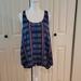 American Eagle Outfitters Tops | American Eagle Outfitters Women's Size Xl Tank Top | Color: Blue/Pink | Size: Xl