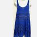 Free People Dresses | Intimately Free People Dotted Voile & Lace Trapeze Slip Dress, S/P, Preowned,Euc | Color: Blue | Size: S