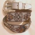 Free People Accessories | Free People Western Silver Bead Belt | Color: Gray/Silver | Size: Os