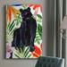 Bayou Breeze Panther"s Paradise I Premium Gallery Wrapped Canvas - Ready To Hang Canvas, in Black/Green/Red | 12 H x 8 W x 1.5 D in | Wayfair