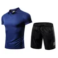 Costume de sport pour hommes vêtements de course Jogging à manches courtes exercice physique