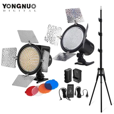 Yongnuo-Lumière de remplissage vidéo LED bicolore YN216 5500K/3200-5500K éclairage 4 documents