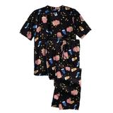 Men's Big & Tall Lightweight Cotton Novelty PJ Set by KingSize in Popcorn (Size 6XL) Pajamas