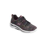 Women's The Arch Fit Lace Up Sneaker by Skechers in Black Multi (Size 8 M)