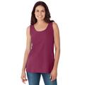 Plus Size Women's Scoopneck Tank by Woman Within in Deep Claret (Size 4X) Top