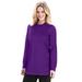 Plus Size Women's Knit Thermal Hoodie. by Woman Within in Radiant Purple (Size M)